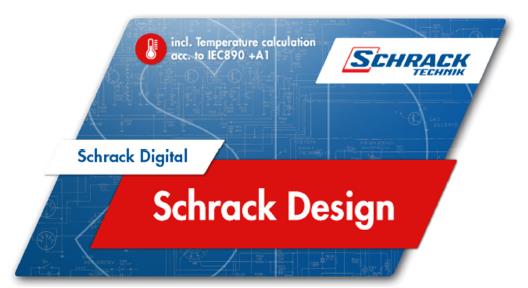 SchrackDesign Výhody: Obsahuje databázi značek Schrack Technik; Možnost kreslení schémat; Výpočet oteplení