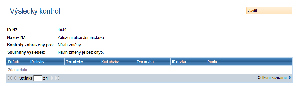 3. Kontroly NZ, Schválení NZ Editace prvků v NZ podléhá řadě omezujících pravidel. U navržené změny musíte zkontrolovat její konzistenci. Jde o kontrolu oprávnění, úplnosti a smysluplnosti návrhu.