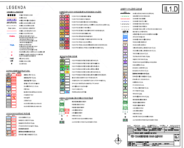 Mapa územního plánu Ing.