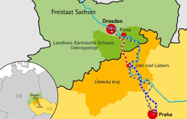 Trať směrem ku Praze je navržena pouze pro vysokorychlostní osobní vlaky pro rychlost až 350 km/h. Nákladní dopravě budou nadále sloužit dvě stávající dvoukolejné tratě.