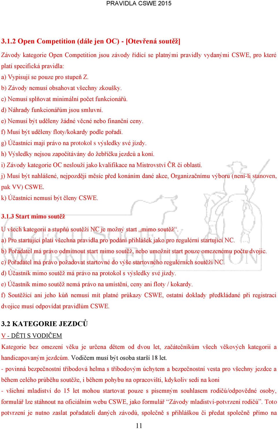 e) Nemusí být uděleny žádné věcné nebo finanční ceny. f) Musí být uděleny floty/kokardy podle pořadí. g) Účastníci mají právo na protokol s výsledky své jízdy.