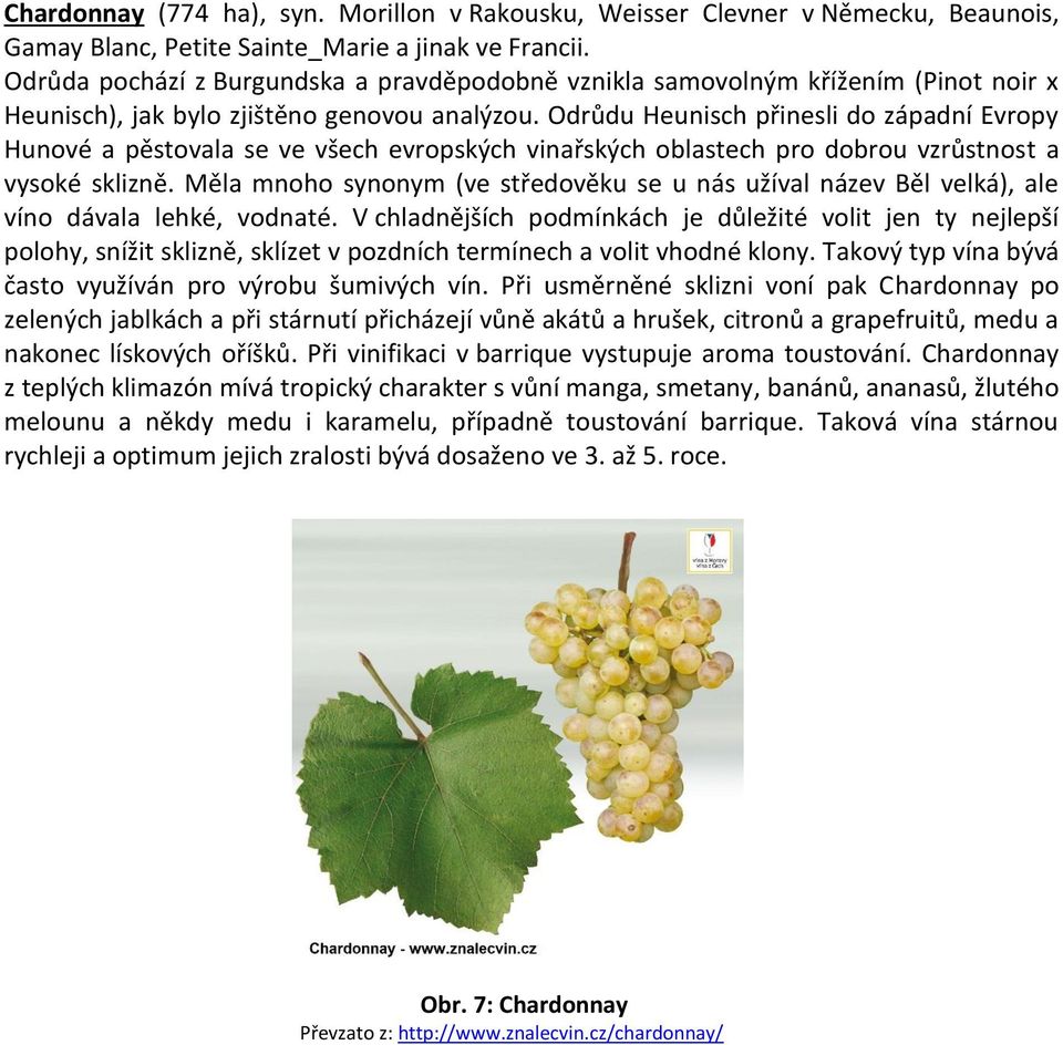 Odrůdu Heunisch přinesli do západní Evropy Hunové a pěstovala se ve všech evropských vinařských oblastech pro dobrou vzrůstnost a vysoké sklizně.
