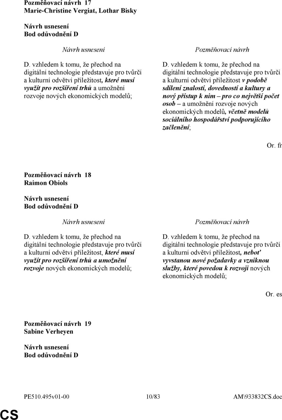 vzhledem k tomu, že přechod na digitální technologie představuje pro tvůrčí a kulturní odvětví příležitost v podobě sdílení znalostí, dovedností a kultury a nový přístup k nim pro co největší počet