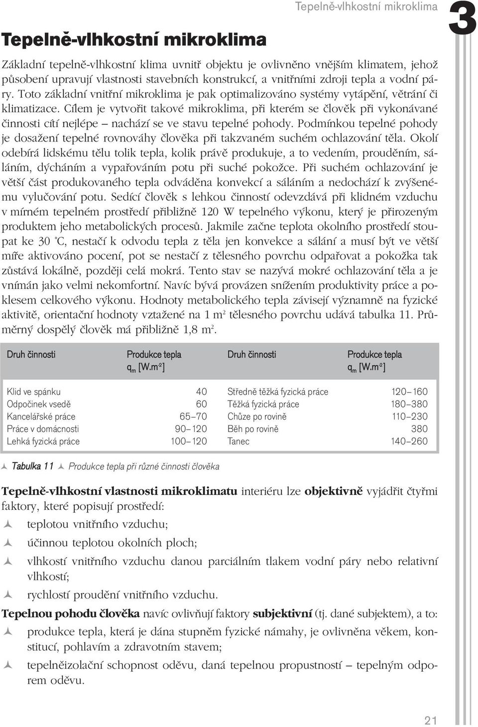 Cílem je vytvořit takové mikroklima, při kterém se člověk při vykonávané činnosti cítí nejlépe nachází se ve stavu tepelné pohody.