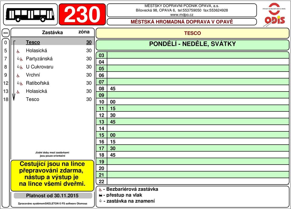 Holasická 3 Platnost od 3.