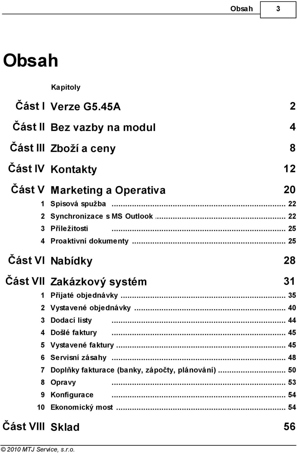 .. 22 2 Synchronizace s MS... Outlook 22 3 Příležitosti... 25 4 Proaktivní dokumenty.