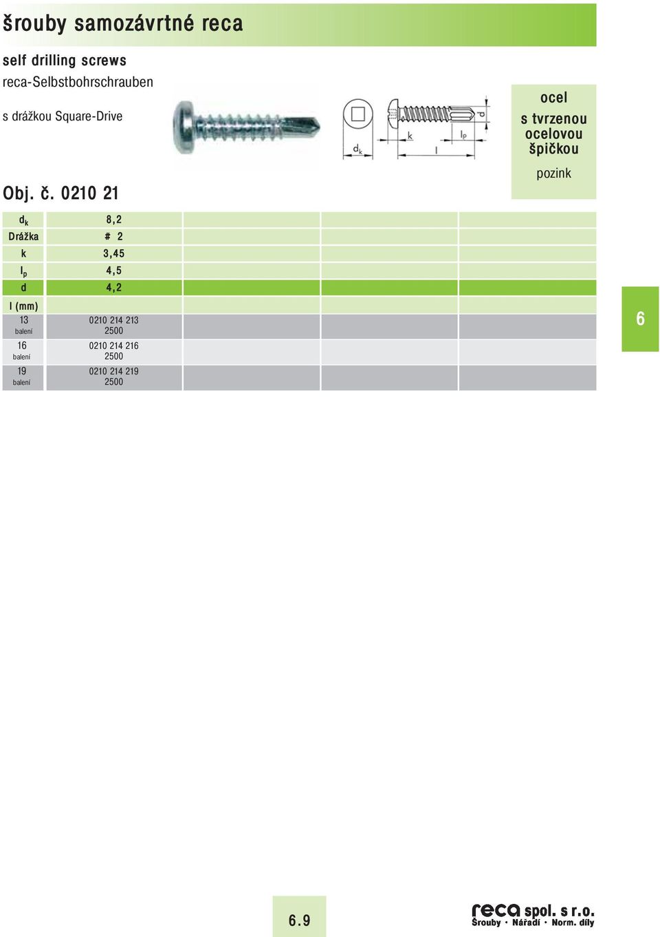 0210 21 Dráža 8,2 # 2 3,45 4,2 13 0210 214 213 2