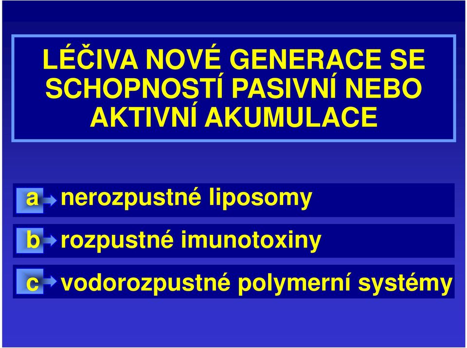 nerozpustné liposomy rozpustné