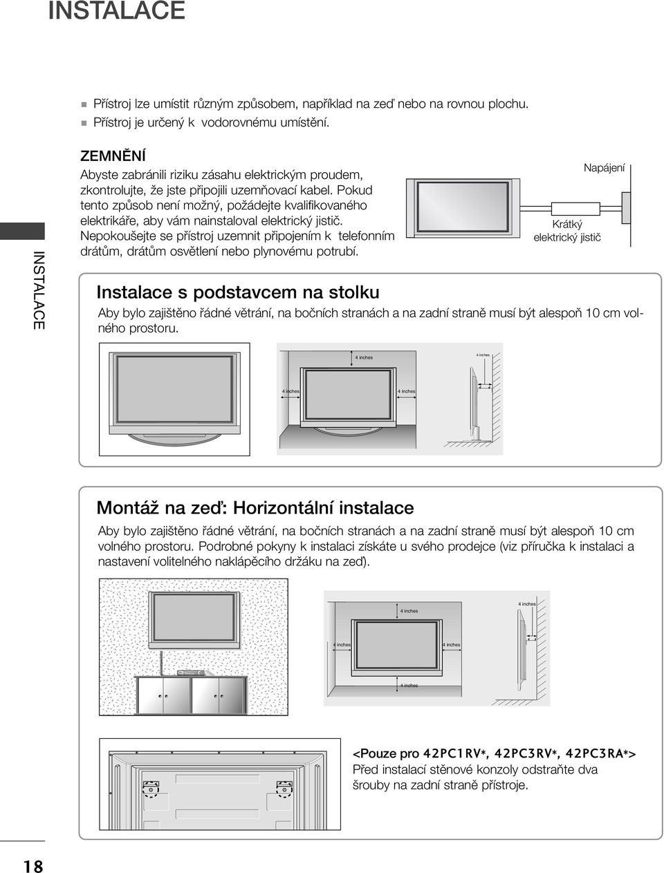 Pokud tento zpûsob není moïn, poïádejte kvalifikovaného elektrikáfie, aby vám nainstaloval elektrick jistiã.