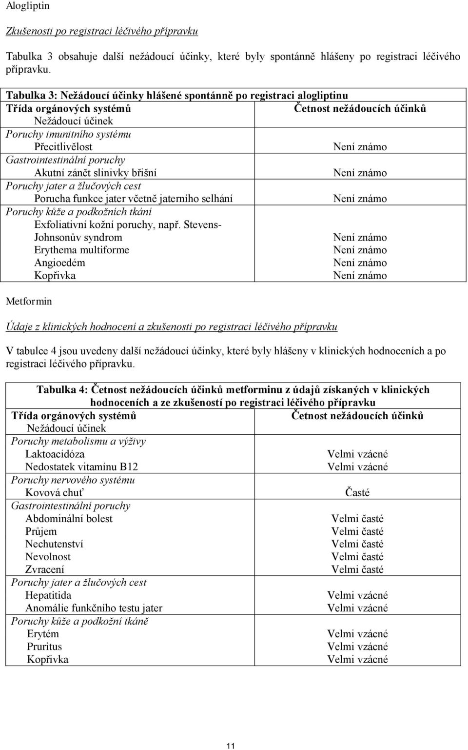 Gastrointestinální poruchy Akutní zánět slinivky břišní Není známo Poruchy jater a žlučových cest Porucha funkce jater včetně jaterního selhání Není známo Poruchy kůže a podkožních tkání Exfoliativní