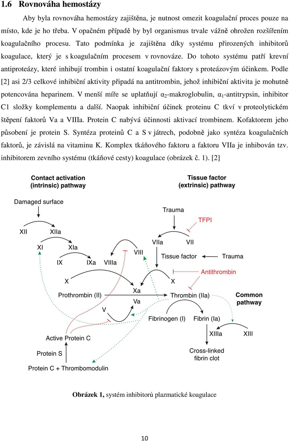 Tato podmínka je zajištěna díky systému přirozených inhibitorů koagulace, který je s koagulačním procesem v rovnováze.