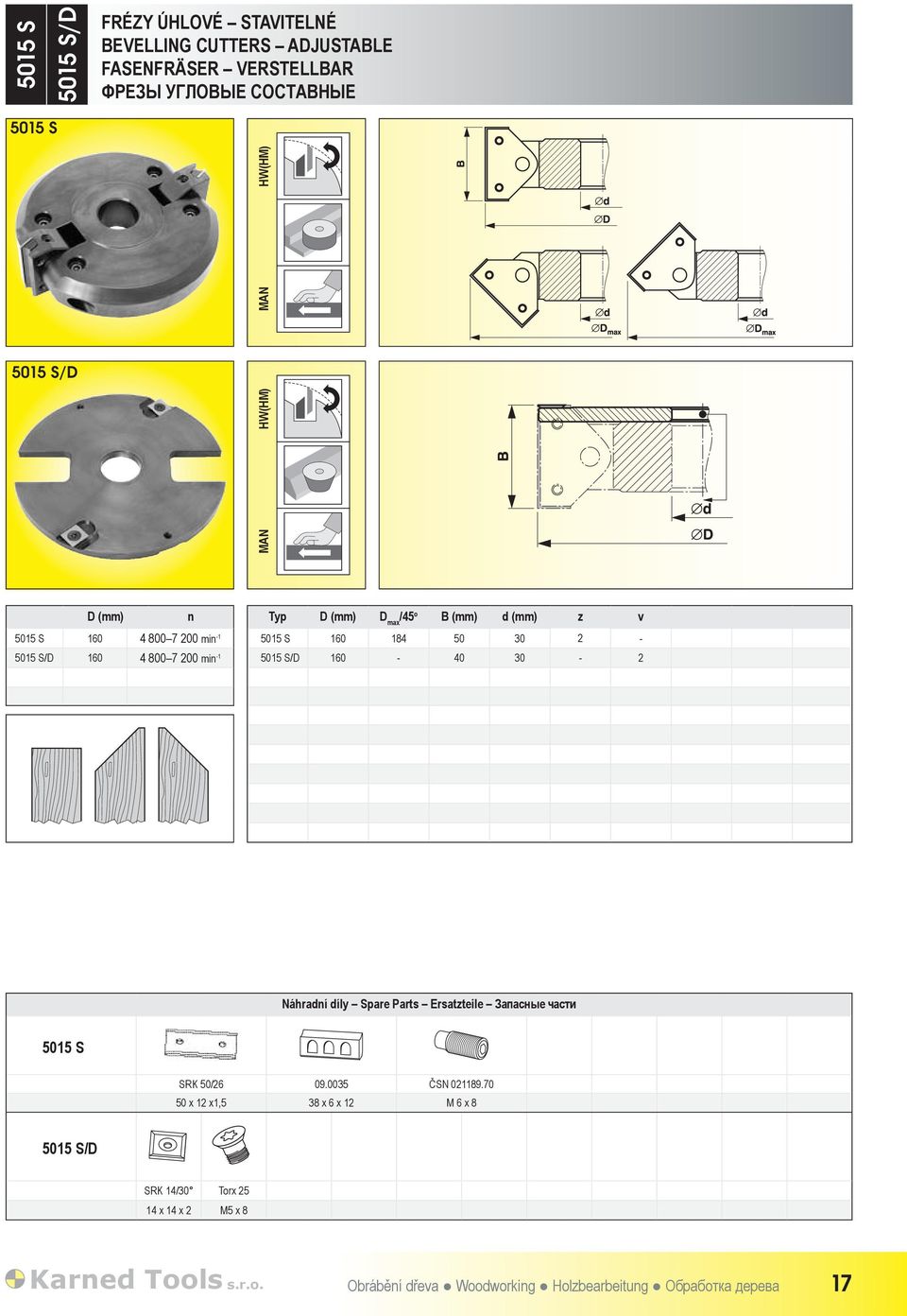 200 min -1 5015 S/D 160-40 30-2 Náhradní díly Spare Parts Ersatzteile Запасные части 5015 S SRK 50/26 09.0035 ČSN 021189.