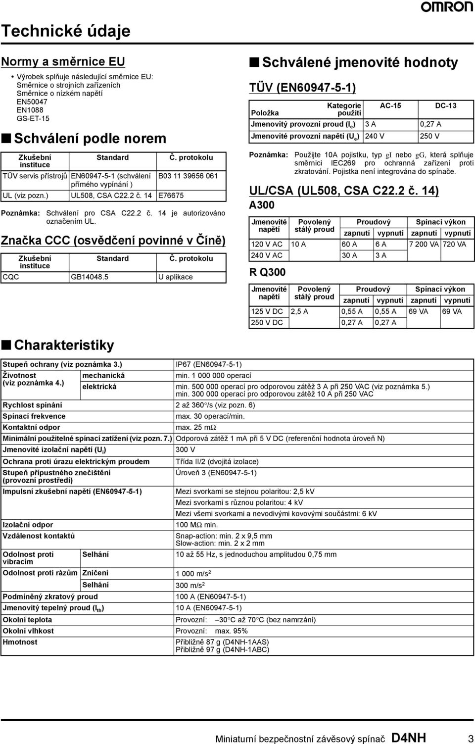 Značka CCC (osvědčení povinné v Číně) Zkušební Standard Č. protokolu instituce CQC GB1448.