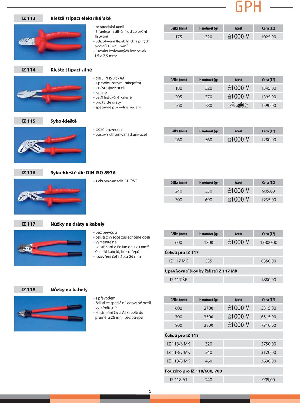 180 320 1345,00 205 370 1395,00 260 580 1590,00 IZ 115 Syko-kleště - těžké provedení - posuv z chrom-vanadium-oceli 260 560 1280,00 IZ 116 Syko-kleště dle DIN ISO 8976 - z chrom-vanadia 31 CrV3 240