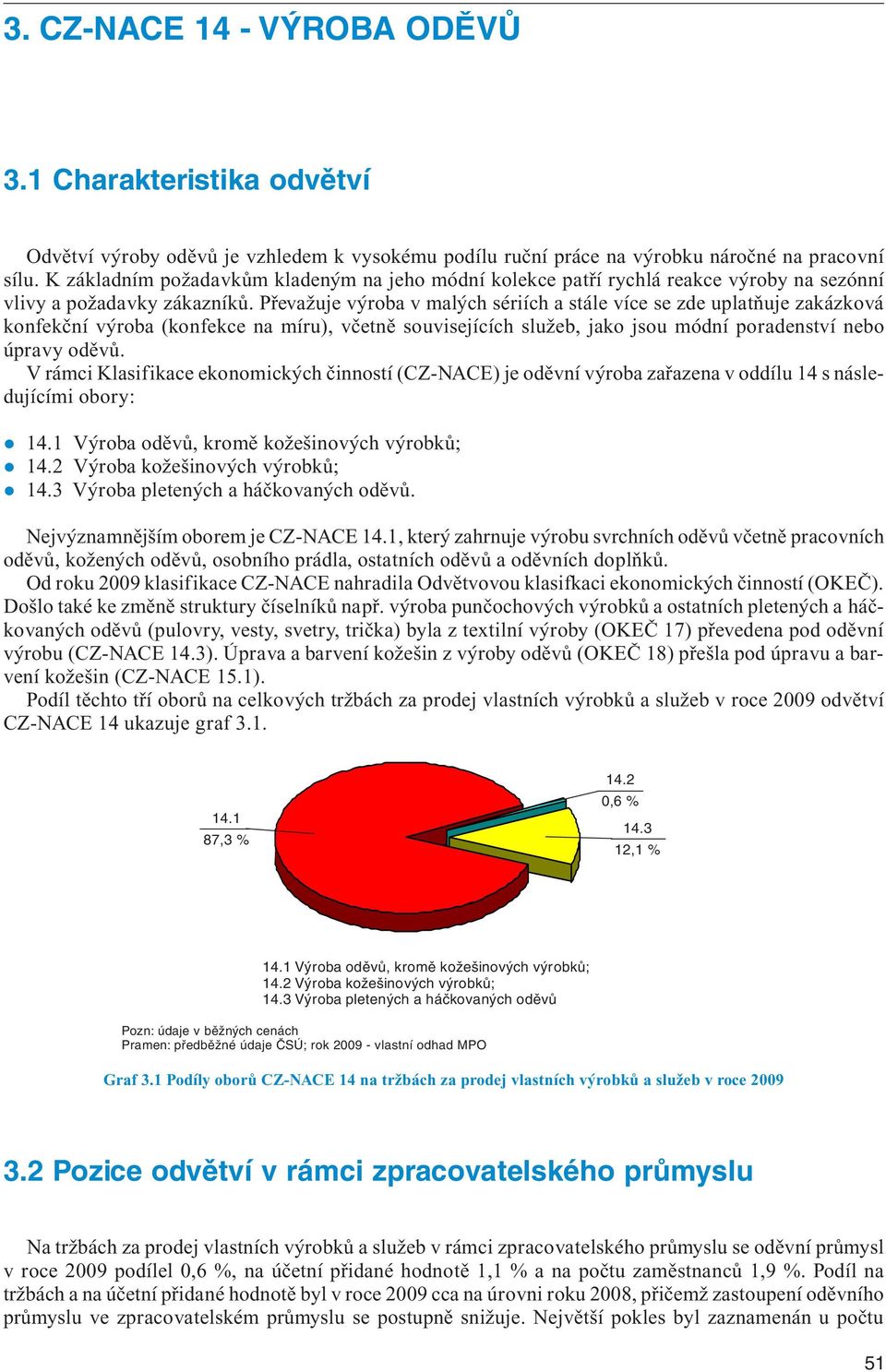 Převažuje výroba v malých sériích a stále více se zde uplatňuje zakázková konfekční výroba (konfekce na míru), včetně souvisejících služeb, jako jsou módní poradenství nebo úpravy oděvů.