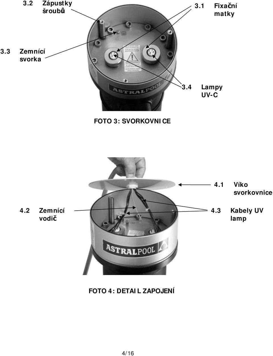 4 Lampy UV-C FOTO 3: SVORKOVNICE 4.