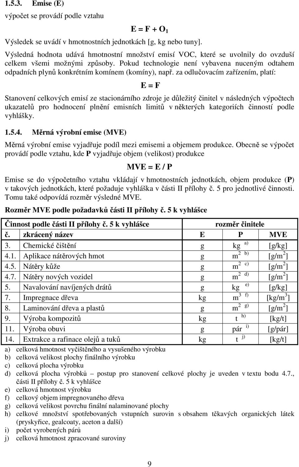 Pokud technologie není vybavena nuceným odtahem odpadních plynů konkrétním komínem (komíny), např.