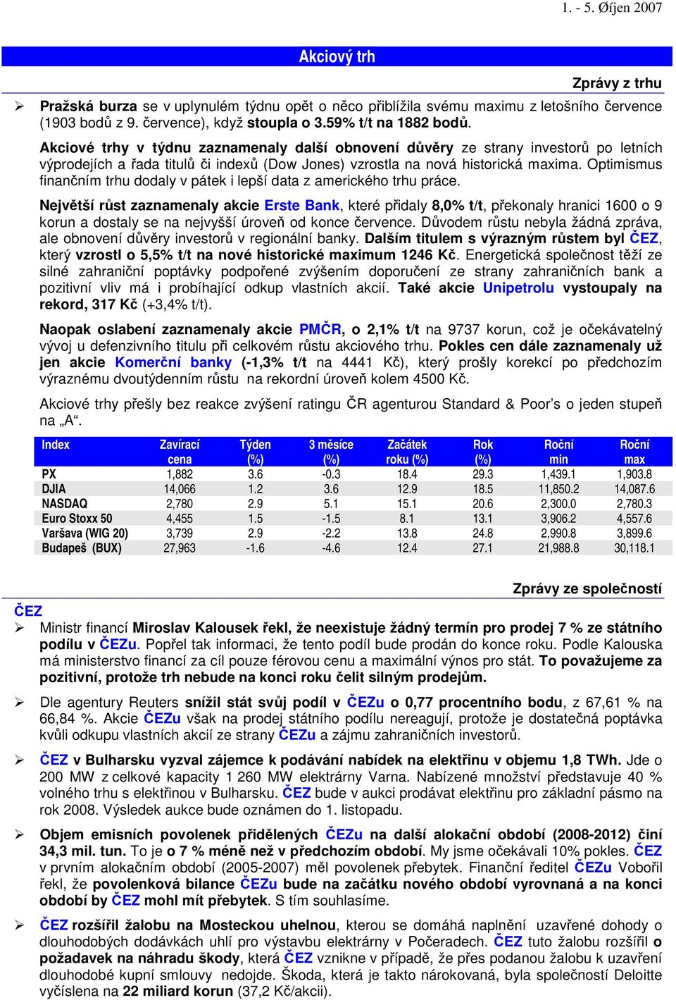 Optimismus finanním trhu dodaly v pátek i lepší data z amerického trhu práce.