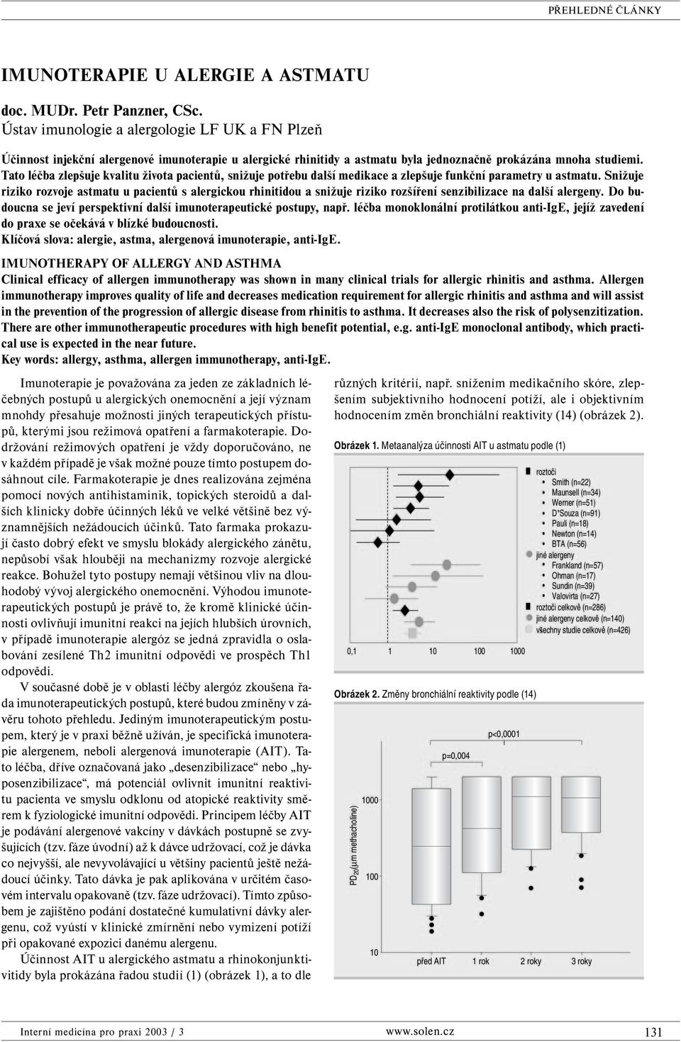 Tato léčba zlepšuje kvalitu života pacientů, snižuje potřebu další medikace a zlepšuje funkční parametry u astmatu.