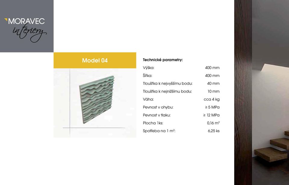 Pevnost v ohybu: Pevnost v tlaku: 40 mm 10 mm cca 4 kg