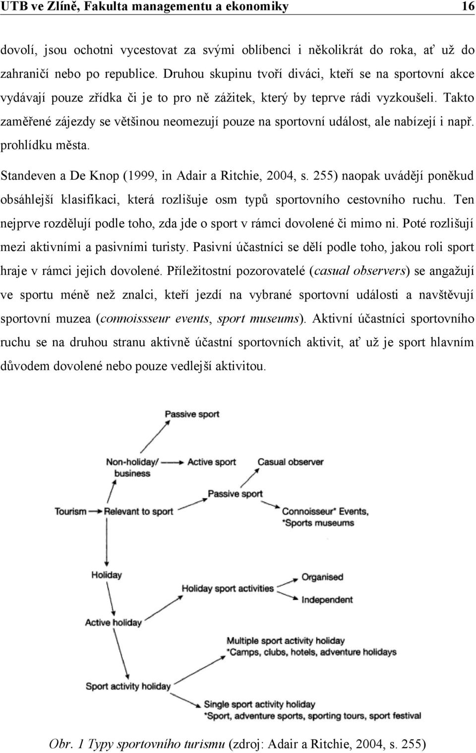 Takto zaměřené zájezdy se většinou neomezují pouze na sportovní událost, ale nabízejí i např. prohlídku města. Standeven a De Knop (1999, in Adair a Ritchie, 2004, s.
