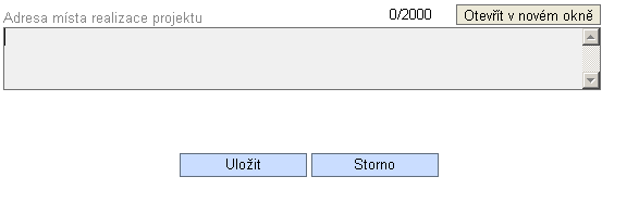 Realizované investice NUTS3 Nabídka Realizované investice NUTS3 se vyplňuje automaticky dle zadání místa realizace v NUST5. Žadatel musí ve všem NUTS3 doplnit Procentní podíl.