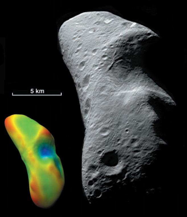 Prach na planetce Eros: V mnoha případech jsou krátery vyplněny jemným prachem.