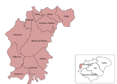 UTB ve Zlíně, Fakulta managementu a ekonomiky 23 5 ZÁKLADNÍ CHARAKTERISTIKA MIKROREGIONU Mikroregion Morkovsko byl založen v roce 1999 jako zájmové sdružení právnických osob podle příslušného