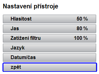 5 Nastavení menu 5.3.5 Změna přístupového kódu 5-5 Dílčí menu Změna přístupového kódu Zde můžete změnit přístupový kód pro uživatelské menu.