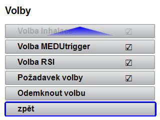 5 Nastavení menu 2. Zvolit položku menu Odemknout volbu. 3. Otočit pravým navigačním knoflíkem, aby se zadalo první místo kódu volitelné možnosti. 4.