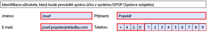 Registrace v