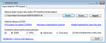 1.4. VFK2DWG 1.4 VFK2DWG Jedná se o aplikaci od společnosti CAD Studio.