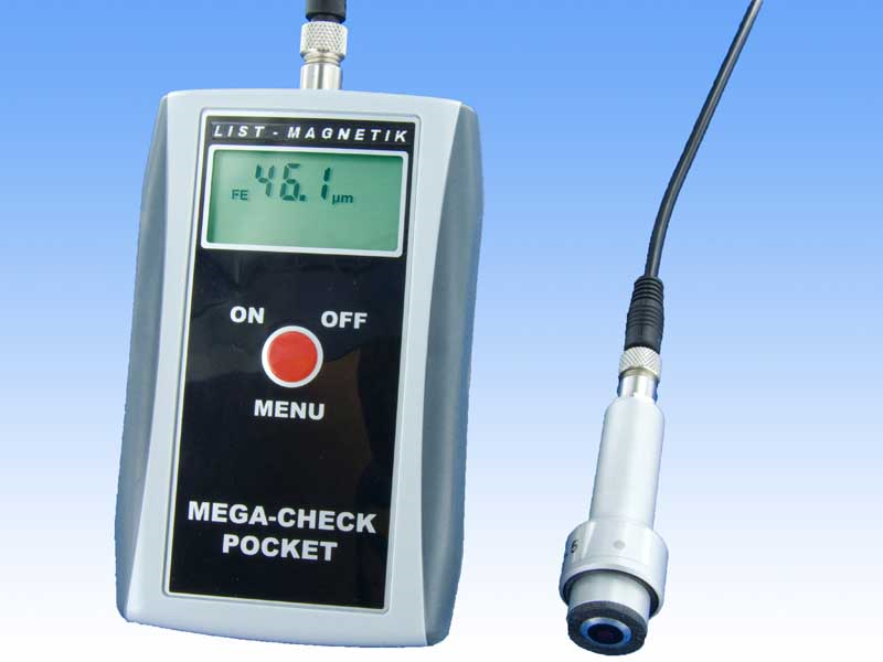Nové přístroje pro měření tloušťky vrstev MEGA-CHECK Pocket FE / FN Nové tloušťkoměry MEGA-CHECK Pocket používají digitální měřicí čidla, ve kterých jsou analogové signály digitalizovány přímo v