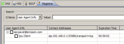 REGISTER sip:ericsson.com SIP/2.0 Max-Forwards: 70 CSeq: 777 REGISTER Expires: 3600 Content-Length: 0 Contact: <sip:192.168.0.101:59313;transport=tcp>; message;+g.3gpp.app-ref="urn%3aurn-xxx%3acom.