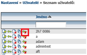 6.16.5 Uživatelé Smazat historii hesel Položka Smazat historii hesel slouží k vymazání historie hesel, doporučujeme, jako první krok při změně hesla viz Uživatelé Změnit heslo. 6.