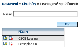 6.41 Druhy souborů Zde můžete definovat číselník druhů souborů - dokumentů.