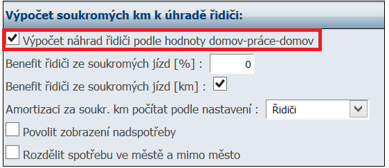 Počet soukromých km * průměrná cena paliva * průměrná spotřeba / 100 + Amortizace Uhrazeno řidičem Upozornění: sloupec Průměrná spotřeba podle tankování zobrazuje spotřebu paliva v litrech na 100 km