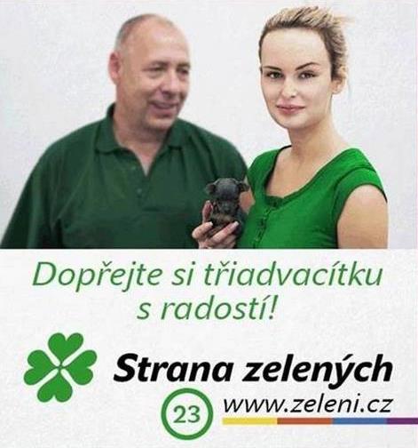 tělo. Objektem sexuálního zájmu se však stala třiadvacítka Strany zelených, kteří jako jedna z mála, aktivně prosazují zapojení žen v politice.