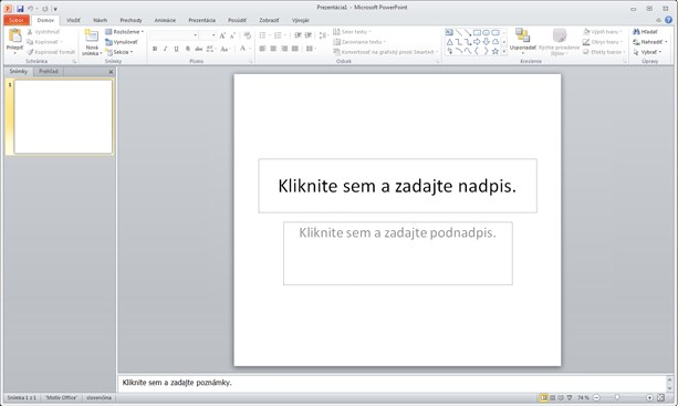 Obsah tejto príručky Microsoft Vzhľad programu Microsoft PowerPoint 2010 sa výrazne odlišuje od programu PowerPoint 2003, a preto sme vytvorili túto príručku, aby ste s novým rozhraním programu mohli