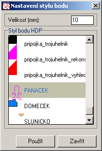 1.5 Editovat objekt Položka menu Moduly Situace Editovat objekt otevírá dialogová okna pro změnu stylu vloženého objektu.