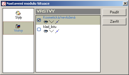 1.6 Import vrstev Do modulu Situace lze importovat vektorové soubory (*.dgn, *.dxf, *.tab, *.mif, *.shp), které byly vytvořené v jiných programech.