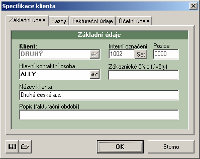 Program ZK Sklad ZK SOFT zatímco druhý zobrazuje subjekty, ve kterých je zobrazovaný veden jako kontakt (vazby). Součástí každé vazby jsou i údaje o spojení.