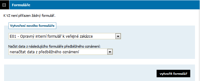 Přehledy zadavatele V menu Přehledy ve sloupci Akce, můžete pomocí ikony skrýt vámi vybrané neuveřejněné formuláře. Seznam si tak můžete sami zpřehlednit podle vlastního uvážení.