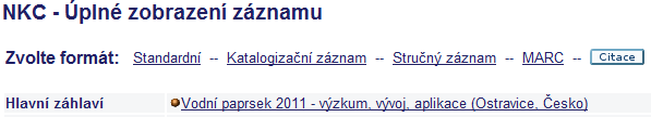 vyřazením (/N) Odůvodnění poskytovatele (v případě nesouhlasu) no/ Ne Nebyl předán povinný výtisk do Národní knihovny ČR N Vydavatel prohlašuje, že povinné výtisky byly knihovně předány Vyjádření