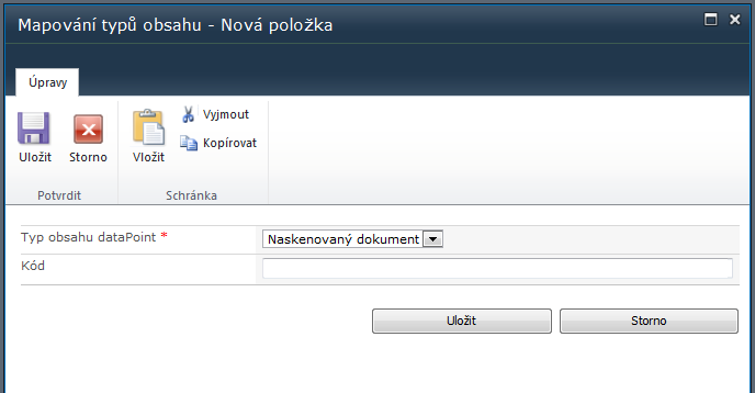 d) Atribut textové pole pro vložení názvu atributu, který je předmětem kontroly duplicitního výskytu.