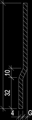 3.4. F09 Posuvné spojení panelů na stěnovém trámu Pol. č. 10 (pl. 4x70x110) G - tl. plochy L profilu 1. Panel BALEXTHERM-PU-F 2. Šroub M10x40 pozink 3.