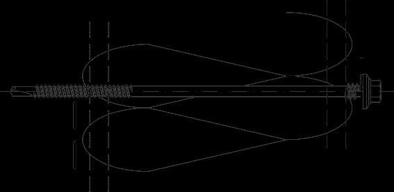 4.2. F14 Upevnění panelů k tenkostěnnému trámu pomocí spojek z nerezové oceli 1. Panel BALEXTHERM-PU-F 2.