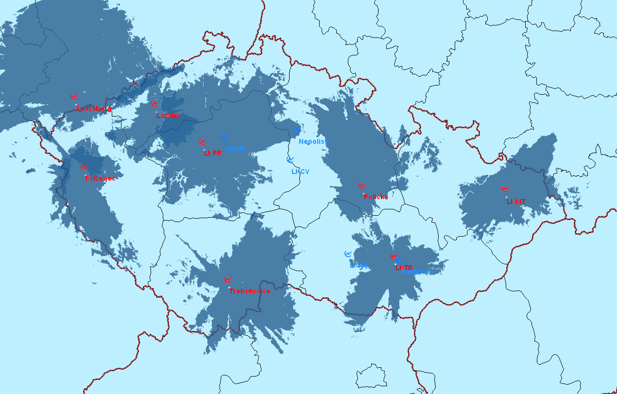 Rl.krytí civ.radarů rozšířené o voj.