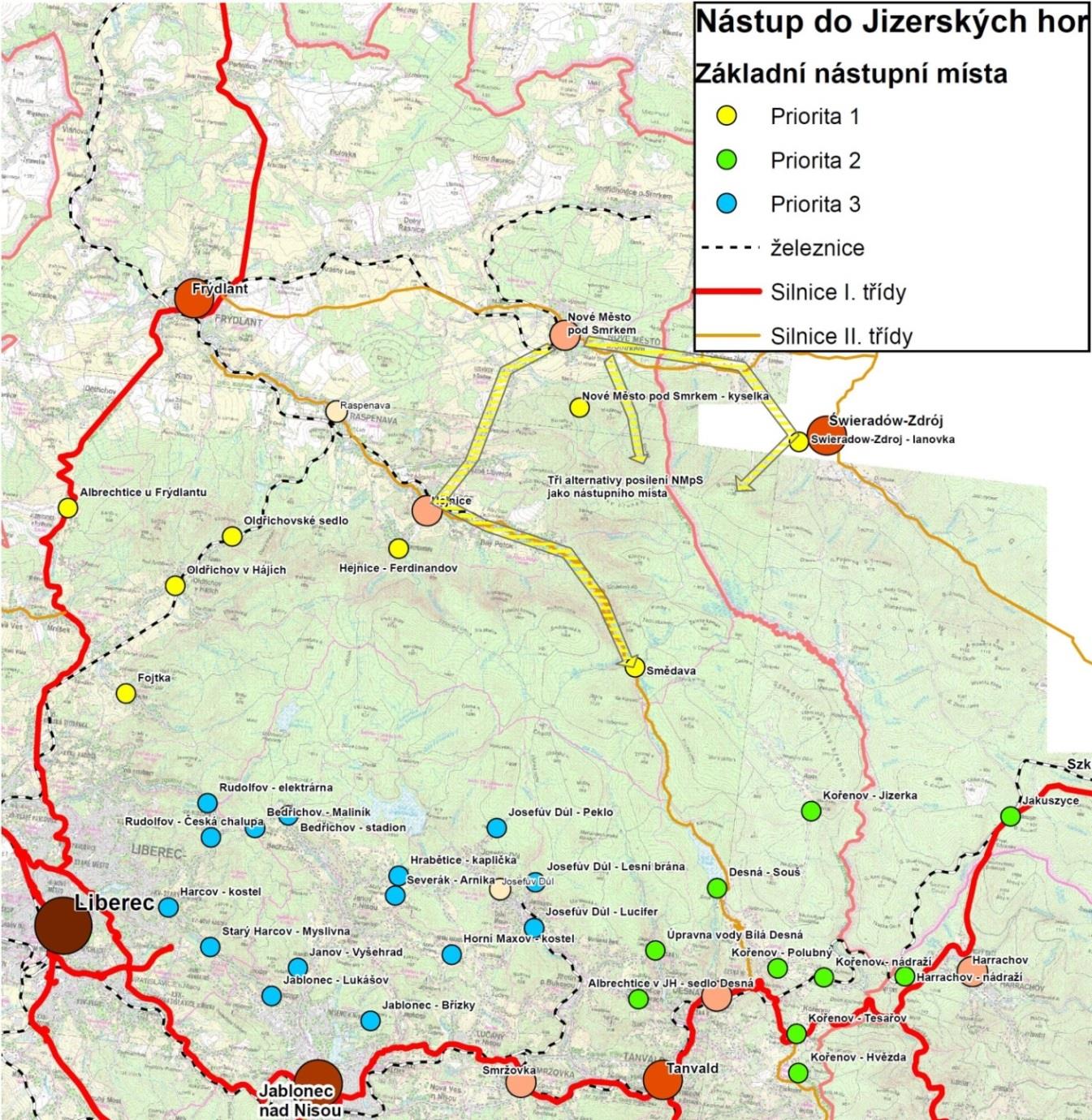 11 je možné vidět rozmístění lůžkové kapacity v části regionu vč. znázornění podílu objektů individuální rekreace.