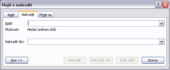 TIP» Příkaz Přejít na vyvoláte také klepnutím na stavovém řádku v místě informace o čísle oddílu nebo čísle stránky. 3.